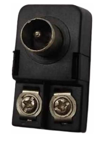 Ficha Conector Antena Macho Pin Grueso/ Fino 75/300